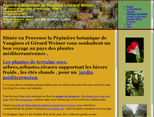 Tablet Screenshot of pepinieredevaugines.fr